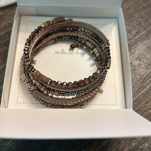 Stella & Dot Bronze Coil Bracelet